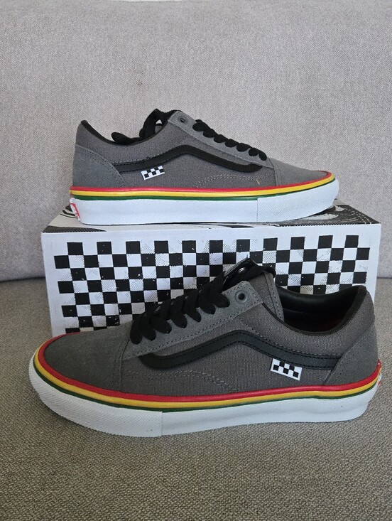 Vans Shoes - Vans Skate Old Skool Rasta Grey Women 9 Popcush Low 062026